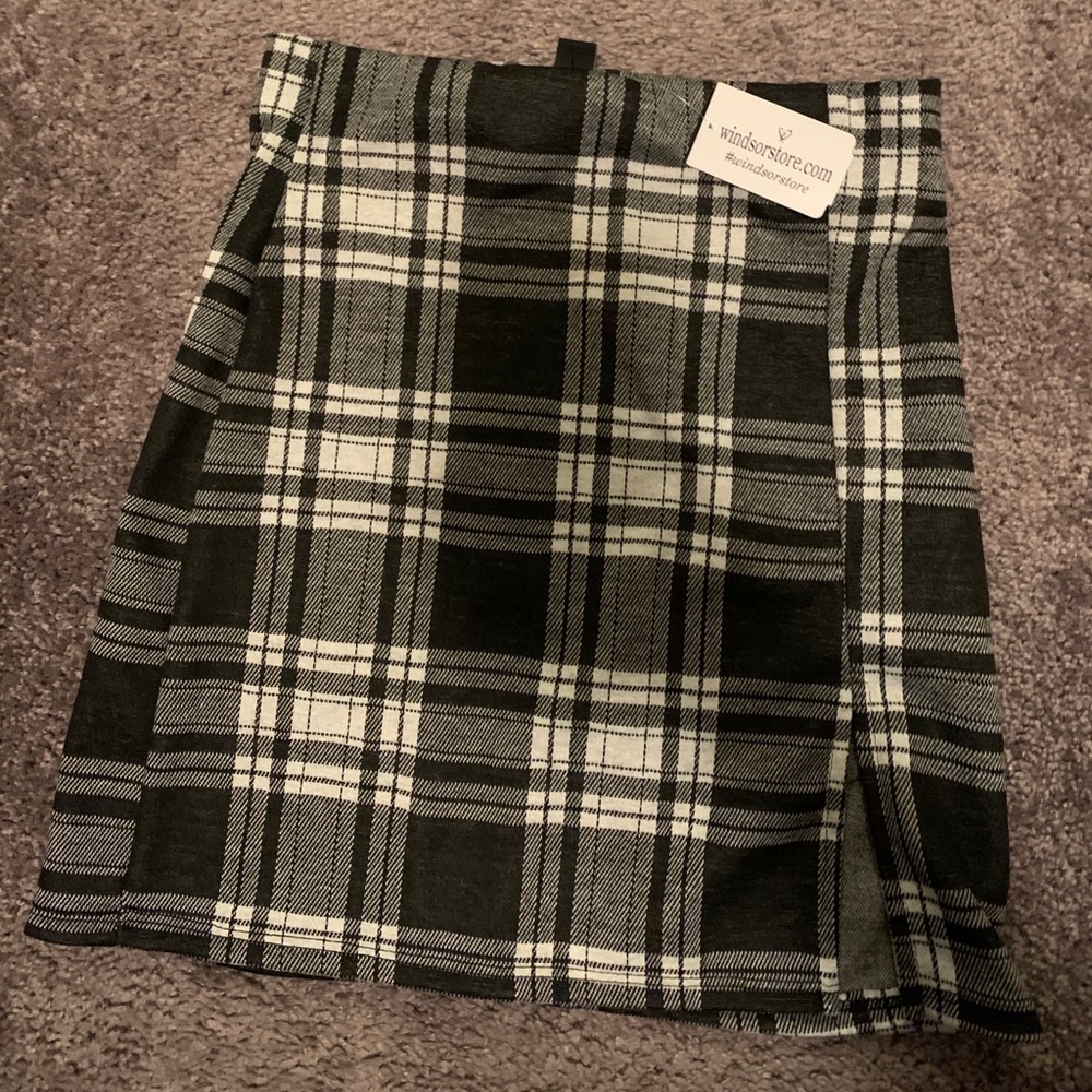 Windsor plaid skirt